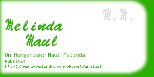 melinda maul business card